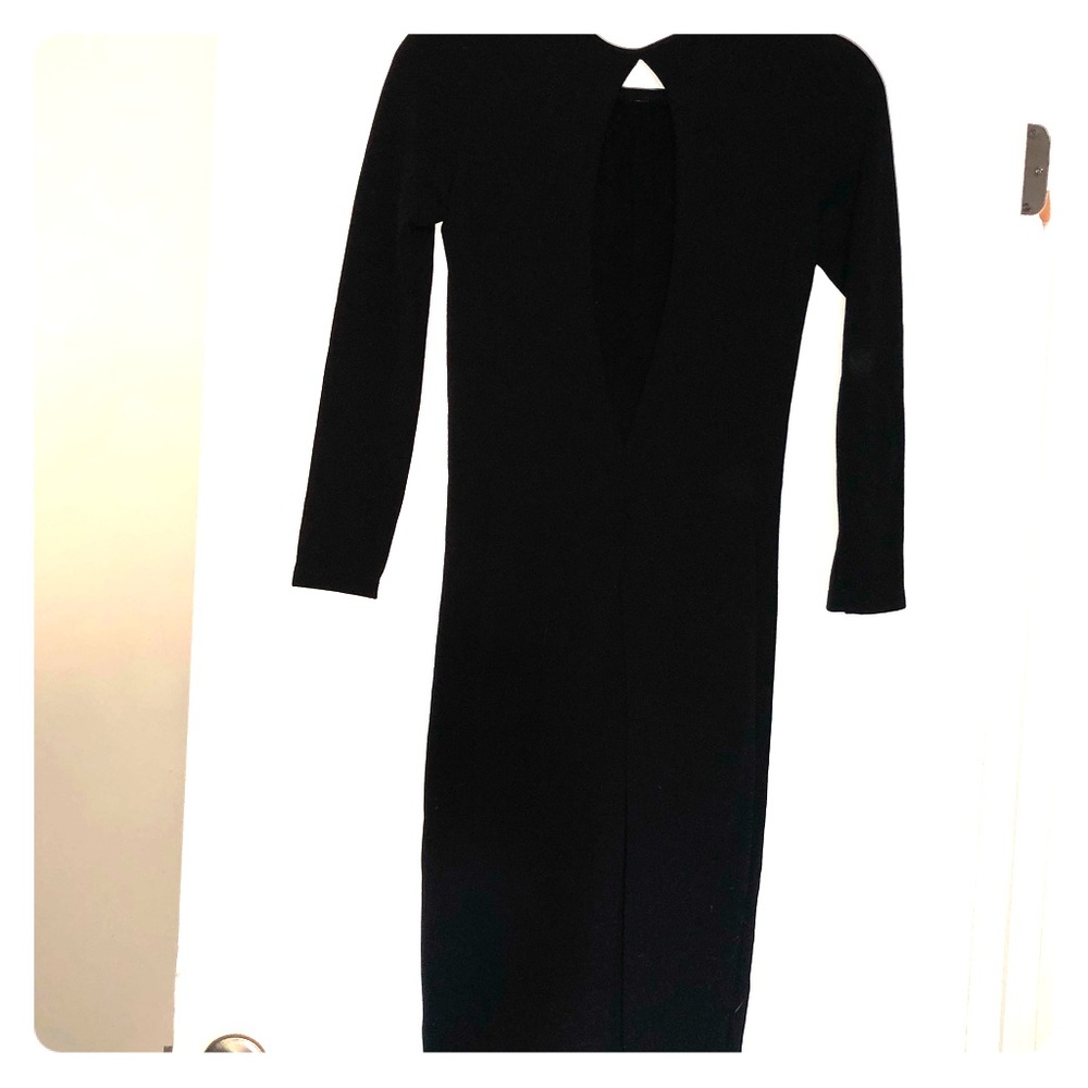 WORN ONCE! Zara Body-con Dress w/ Keyhole Back
